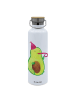 Mr. & Mrs. Panda Wasserflasche Avocado Feier ohne Spruch in Weiß