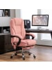Vinsetto Bürostuhl mit Massagefunktion-72L x 67B x 111-119H cm-Rosa