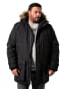 Men Plus Parka in schwarz