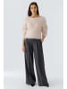Oui Bundfaltenhose in dk grey black