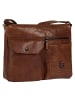 SPIKES & SPARROW Umhängetasche SHOULDER BAG echt Leder in cognac