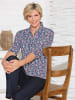 WITT WEIDEN Shirt in marine-altrosa-bedruckt