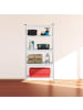 relaxdays 2 x Schwerlastregal in Weiß - (B)75 x (H)150 x (T)30 cm