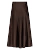 Zero  Satinrock mit ausgestelltem Rock in Chocolate Plum