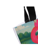 Mr. & Mrs. Panda Tote Bag Flamingo Stolz Design ohne Spruch in Weiß