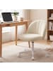 SONGMICS Bürostuhl Laela in Beige - (B)60 x (H)83.5 x (T)60 cm