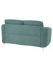 Beliani 2-Sitzer Sofa TROSA in Grün/Gold - (W) 153 x (H) 88 x (L) 86 cm