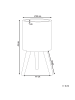 Beliani Outdoor Blumentopf SKIATOS in Weiß/Beige/Braun - (W) 22 x (H) 43 x (L) 22 cm