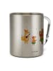 Mr. & Mrs. Panda Karabiner Becher Waldtiere Aloha ohne Spruch in Silber