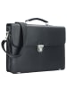 Esquire Oxford Aktentasche Leder 41 cm Laptopfach schwarz