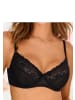 PETITE FLEUR Bügel-BH in schwarz + weiß