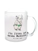 Mr. & Mrs. Panda Teetasse Panda Jiu Jitsu mit Spruch in Transparent