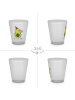 Mr. & Mrs. Panda Schnapsglas Avocado Feier ohne Spruch in Transparent
