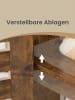 VASAGLE Badschrank in Braun - (B)30 x (H)82 x (T)60 cm