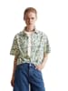 Marc O'Polo DENIM Print-Kurzarm-Bluse relaxed in Medium Blue