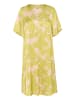 CULTURE Kleid CUmiso A-shape in Green Palm Leaves
