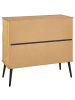 Beliani Kommode TIMMINS in Braun/Schwarz - (W) 100 x (H) 91 x (L) 45 cm