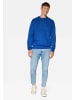 Mavi Jeans Weicher Strickpullover Stretch Rundhals Sweater Einfarbig in Blau