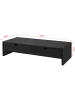 SoBuy Monitorständer in Schwarz - (B)47 x (H)11 x (T)18cm