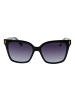 Polaroid Frauen Sonnenbrille Quadratisch Schwarz