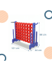 relaxdays Vier Gewinnt "3 in 1" in Rot/ Blau - (B)121 x (H)88 x (T)44 cm