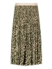 CARTOON Plisseerock mit Plissee in Khaki/Cream