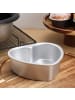 COFI 1453 3-teiliges Herz-Kuchenform Set – Perfekt für besondere Anlässe in Silber