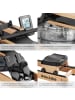 tectake Holzrudergerät Titan, klappbar, 150kg belastbar, Bluetooth