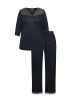 Ulla Popken Pyjama in schwarz