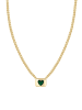 NAEMI Women Necklace in Gold Green