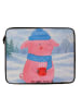 Mr. & Mrs. Panda Laptop Tasche Schweinchen Glühwein Design ohne ... in Weiß