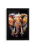 MuchoWow Poster mit Leiste Elefant  (BxH)