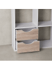 KADIMA DESIGN Bücherregal MASSA 60 x 120 x 29 cm Sonoma Eiche mit Schubladen