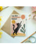 Mr. & Mrs. Panda Geburtstagskarte Katze schwarz Design mit Spruch in Weiß