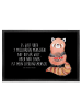 Mr. & Mrs. Panda Bodenmatte Roter Panda mit Spruch in Schwarz