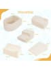COSTWAY 5 tlg. Schaumstoffbausteine ohne Bälle Cordstoff in Beige
