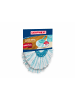 Leifheit  2er Set Ersatzkopf CLEAN TWIST Disc Mop micro duo weiß türkis 32,0x32,0x4,0cm