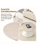 ABRIHOME Couchtisch Set in Natur 2-tlg rund mit Konus Metall