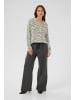 Kaffe Bluse langarm KAditte Regular fit in Black Oyster/Turtledove Animal