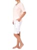 NORMANN Shorty Pyjama Schlafanzug kurzarm T-Shirt Top floralem Muster - 44706 in rosa