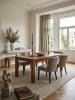 KADIMA DESIGN Esszimmertisch MUMBAI 200x100x76 cm Massivholz Esstisch in Massivholz
