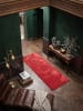 KADIMA DESIGN Läufer Uni rutschhemmend weich wohnlich Wohnzimmer Schlafzimmer in Rot
