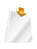 Durable Prospekthüllen A4 PP 60my Universallochung glasklar Packung mit 100 S...
