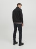 Jack & Jones Sweatshirt mit halbem Reißverschluss in Black