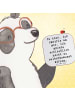 Mr. & Mrs. Panda Untersetzer Glas Spruch Selbstzweifel Charm mit... in Weiß