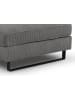 Inn.Furn Sofa grau Cord 276 cm, Ecksofa 4-Sitzer, L-Sofa Ottomane rechts