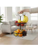 relaxdays Obstkorb Etagere in Schwarz
