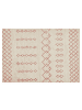 Beliani Kurzflor BUXAR in Beige/Rosa - (W) 140 x (H) 1.4 x (L) 200 cm