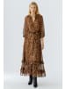 Oui Maxikleid in camel grey