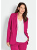 GOLDNER Leichtblazer Damenblazer mit Reverskragen und Paspeltaschen in pink